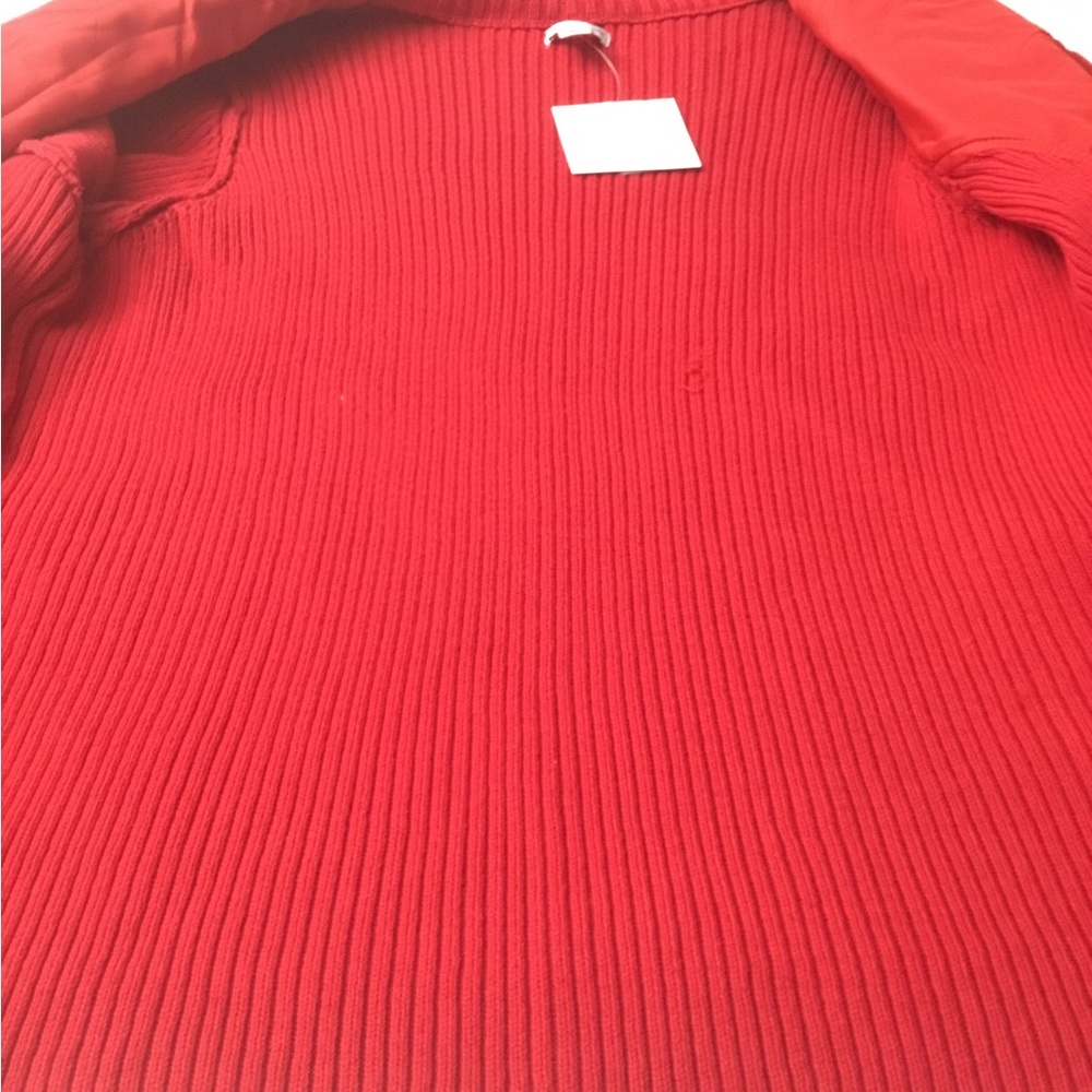 Croft & Barrow Vibrant Red Ribbed Knit Top - Picture 8 of 16